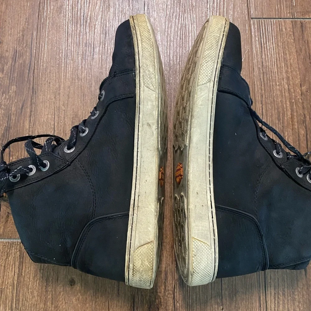 HARLEY DAVIDSON Black High-Top Boots water boots  9
